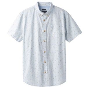 Prana Broderick Floral Slim Short Sleeve Shirt